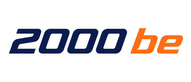 2000 be warm brown logo linking to the homepage